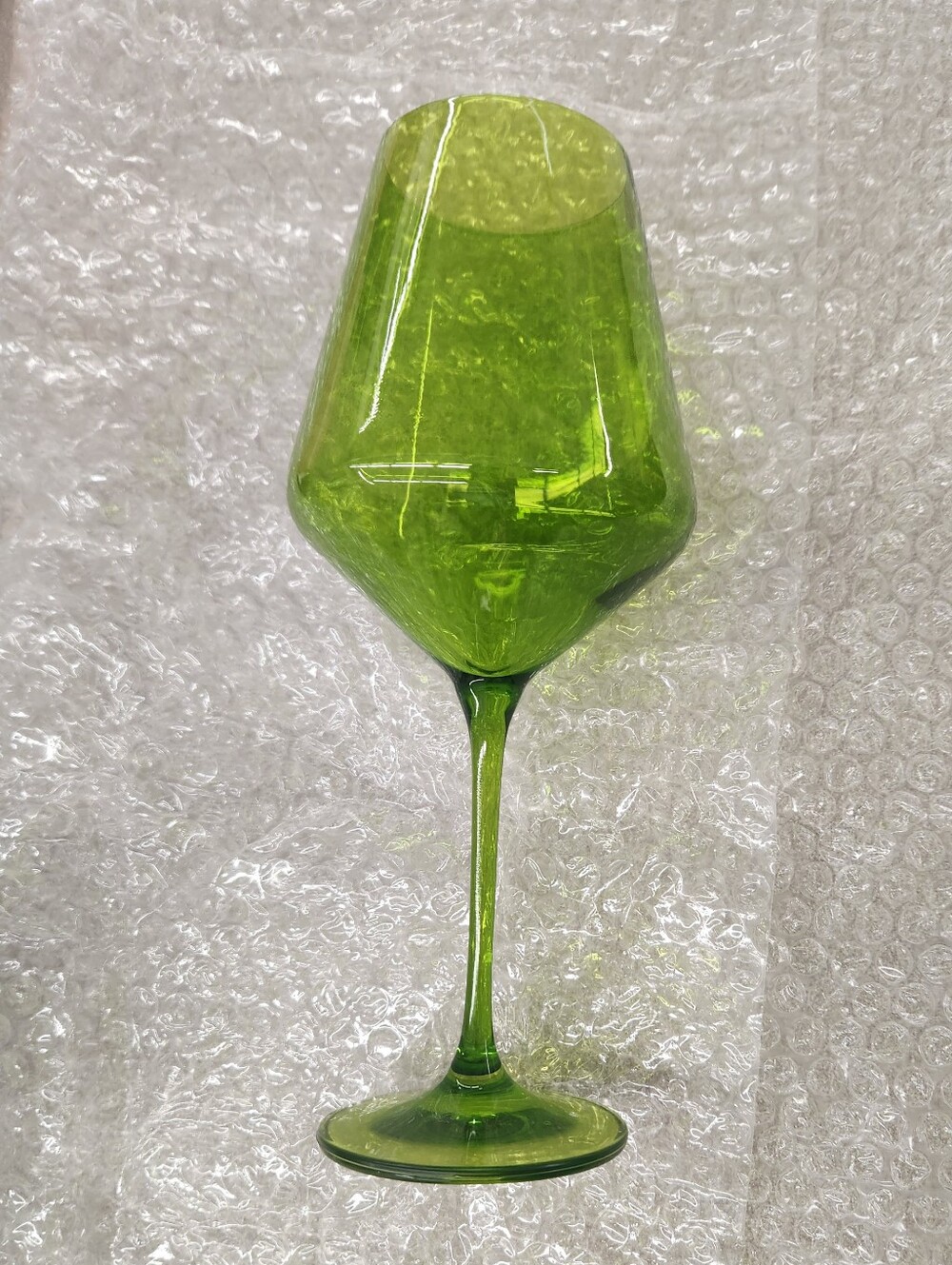 Estelle Colored Glass Wine Stemware Forest Green - Picture 2 of 6